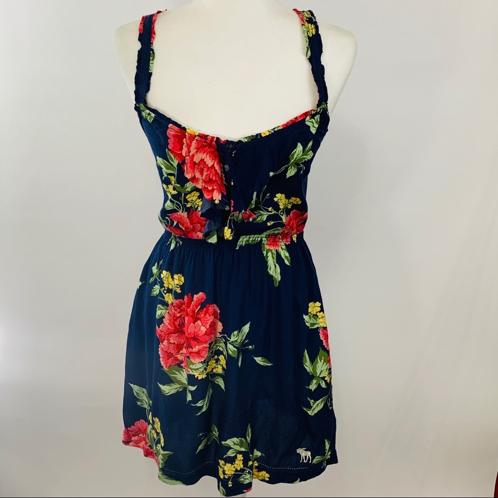 NWOT A&F Navy Blue Floral Dress Size S
